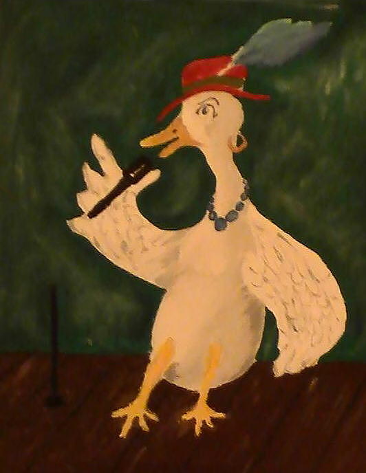 Lady Goose Painting