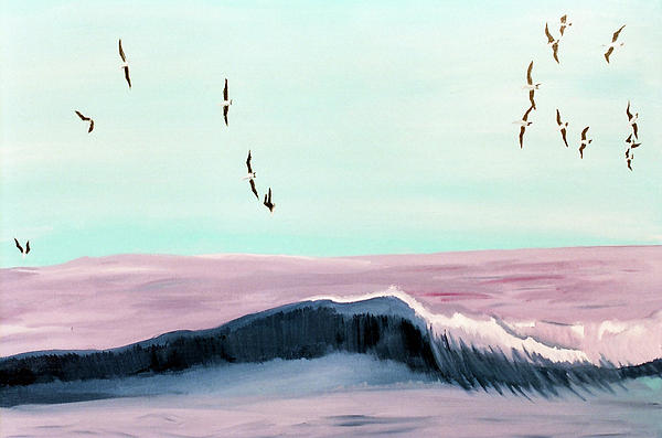 Purple Sea Painting